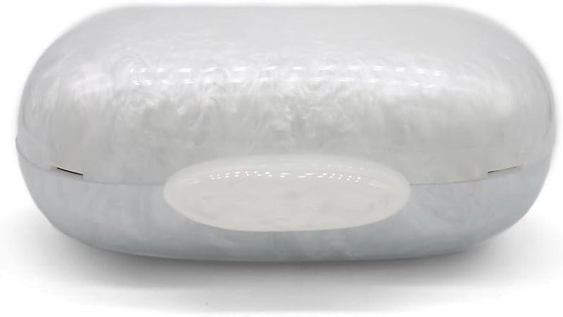 GSYPS Acrylic Evening Clutch Bag for Women Shell Shape Shoulder Crossbody Bag Glitter Marble Purse Handbag - Image 3